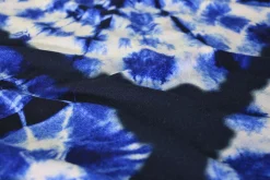 Viscose tricot – Tie-Dye blue