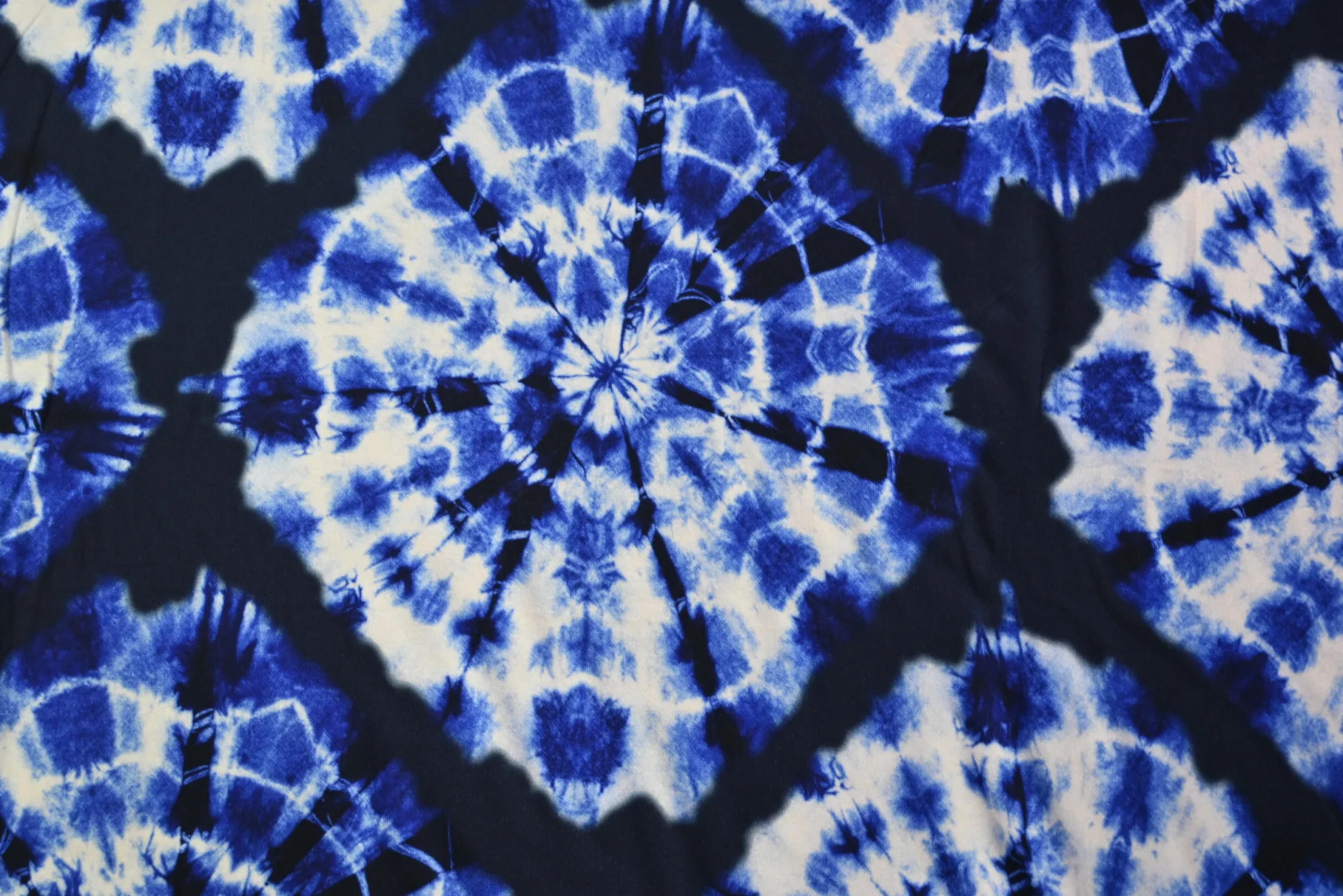 Viscose tricot – Tie-Dye blue