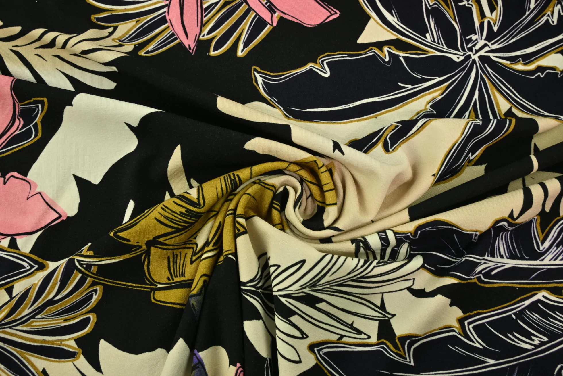 Viscose tricot – Tropical palms