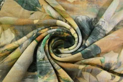 Viscose tricot – Vintage Watercolor Blossoms