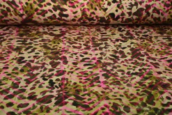 Viscose tricot – Wild jungle old pink