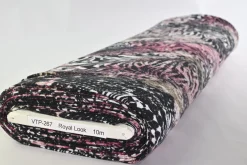 Viscose tricot wooltouch – Animal pink