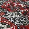 Viscose tricot wooltouch – Paisley red