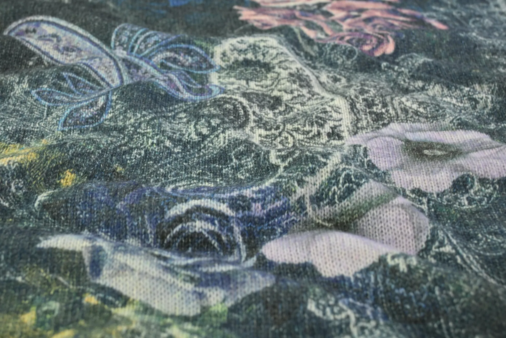 Viscose tricot wooltouch – Vintage paisley
