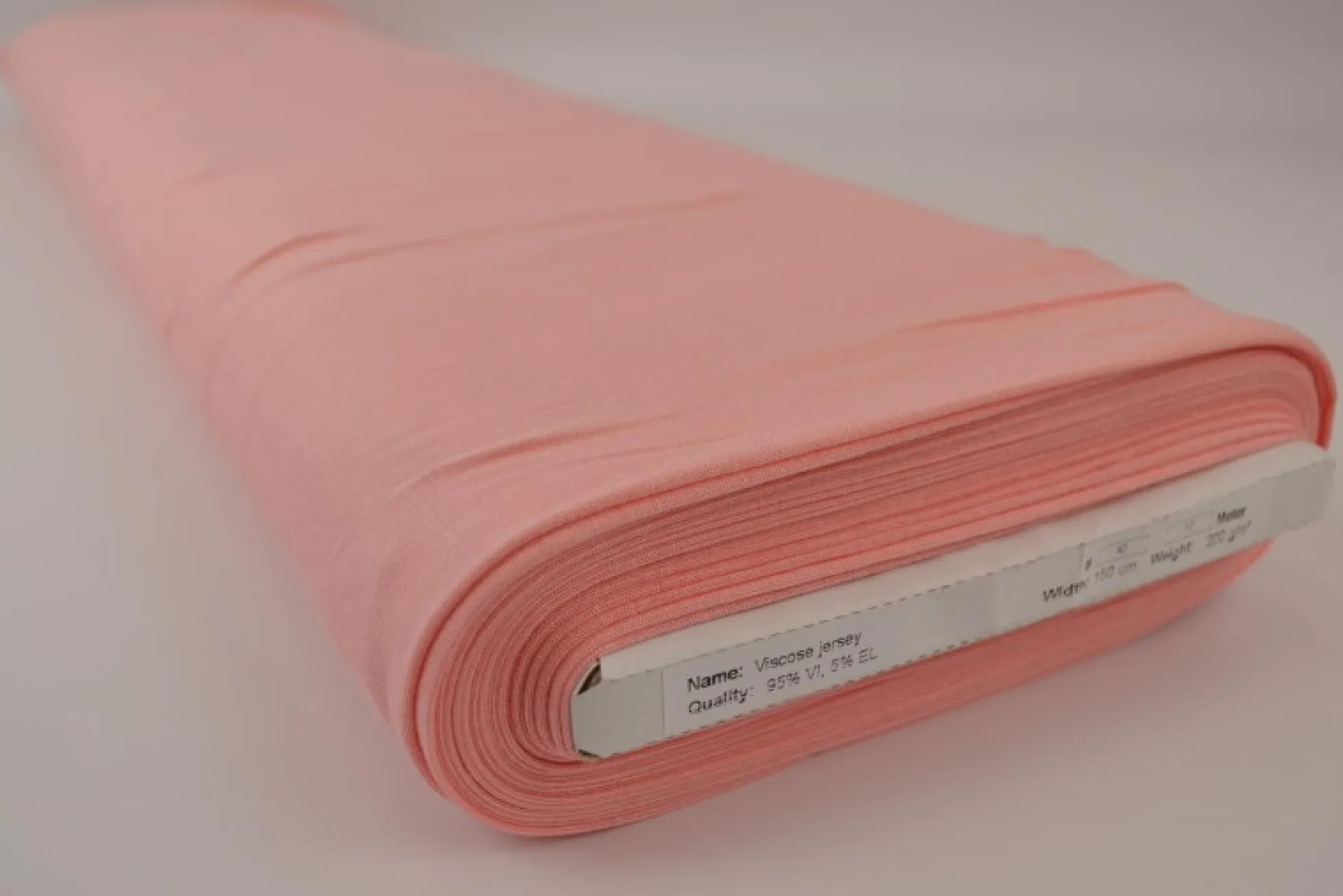 Viscose Tricot: Zalmroze