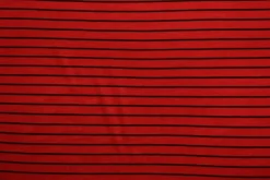 Viscose tricot – Zwart en rood gestreept
