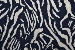 Viscose – Zebra navy