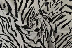 Viscose – Zebra white & black