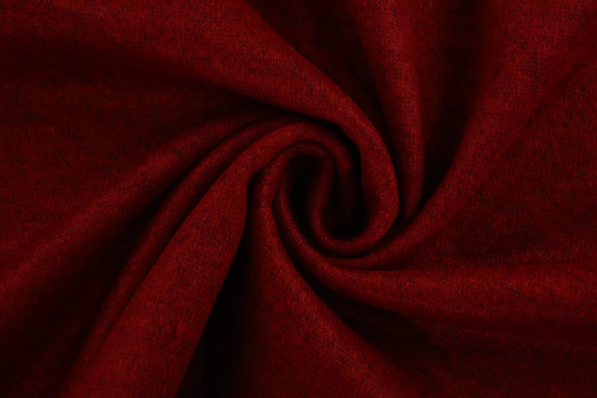 Wol jersey – Donkerrood melange