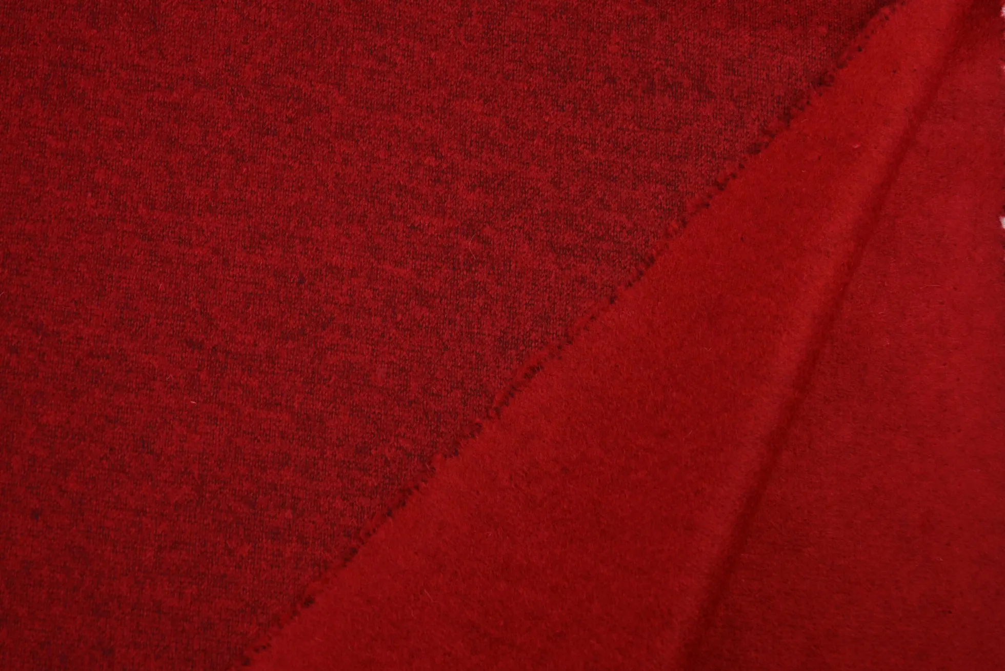 Wol jersey – Donkerrood melange