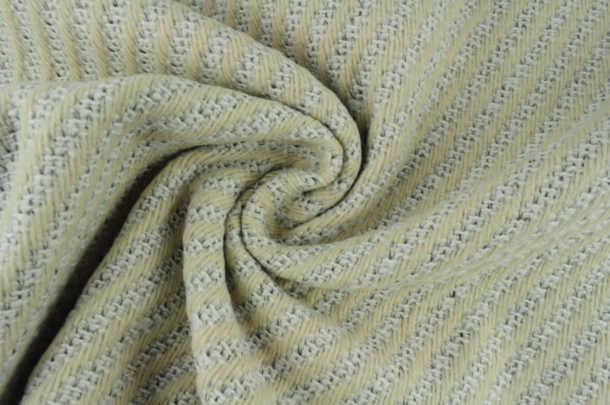 Wollen stof – Creme melange