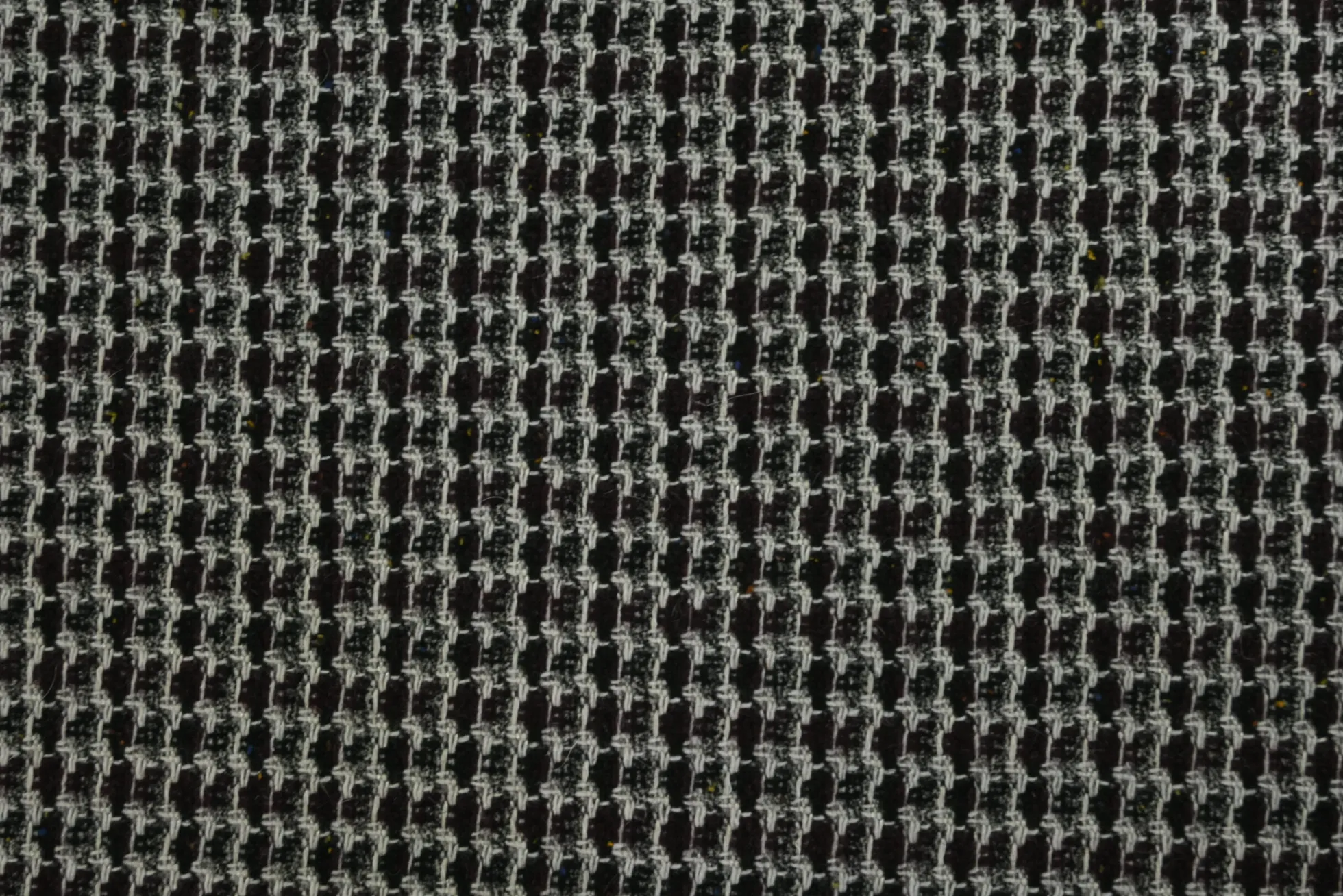 Wollen stof – Grijs & zwart weeflook knitted