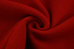 Wollen stof – Rood wafelstructuur