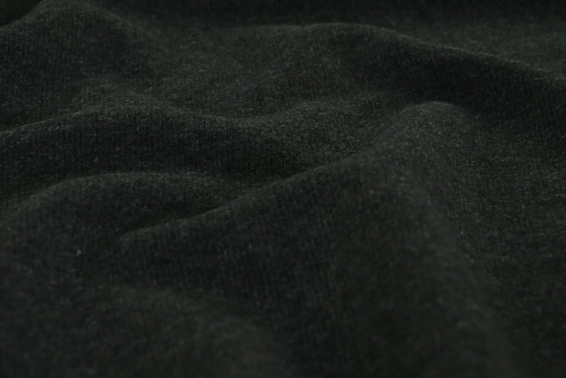 Wollen sweaterstof – Antraciet knitted
