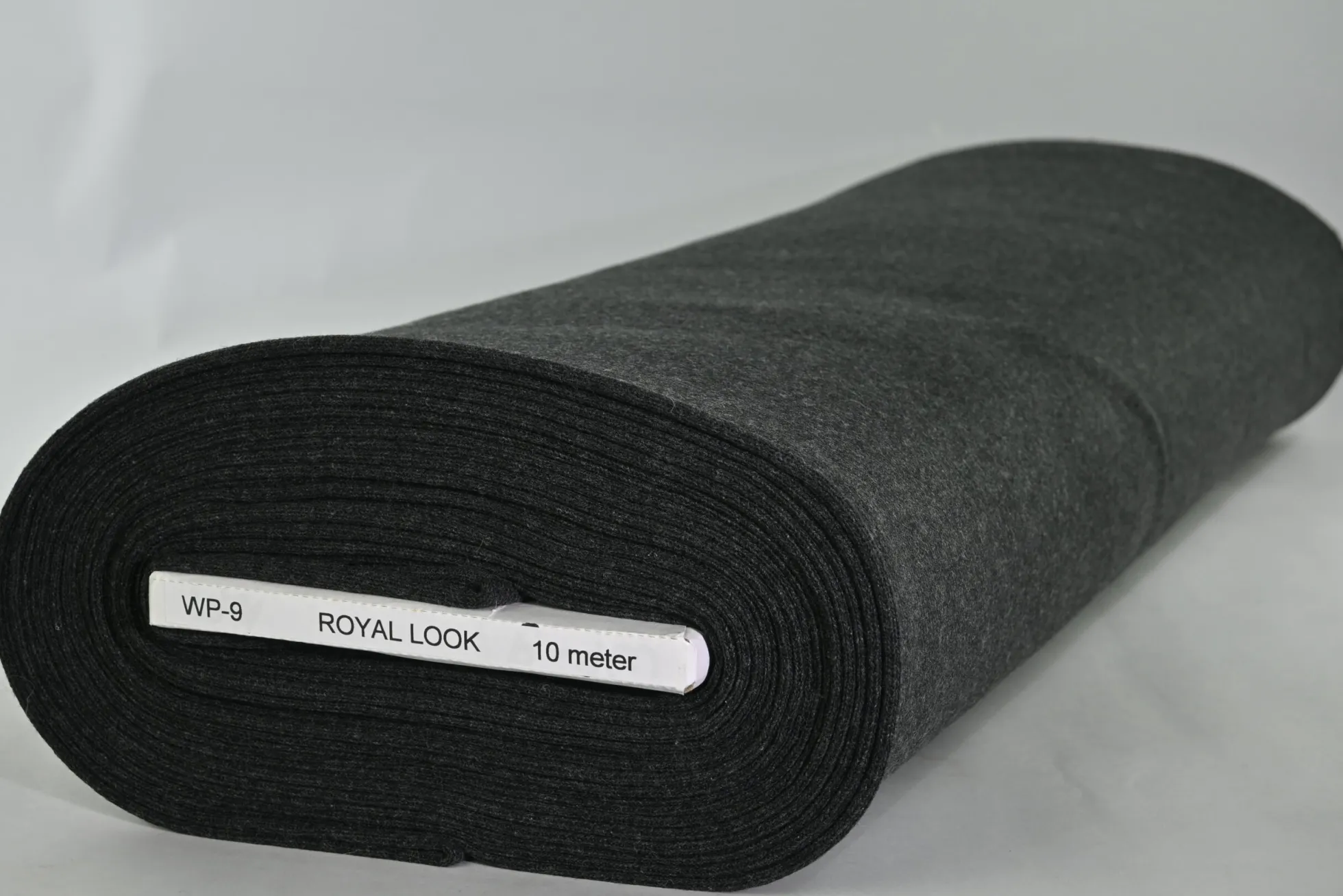 Wollen sweaterstof – Antraciet knitted