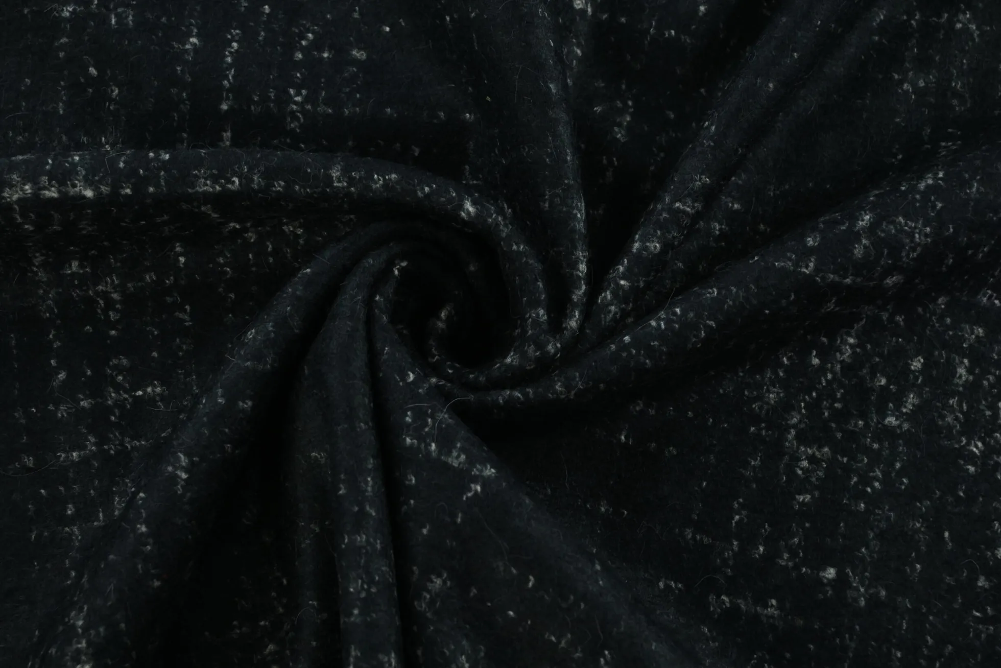 Wollen sweaterstof – Donker navy melange