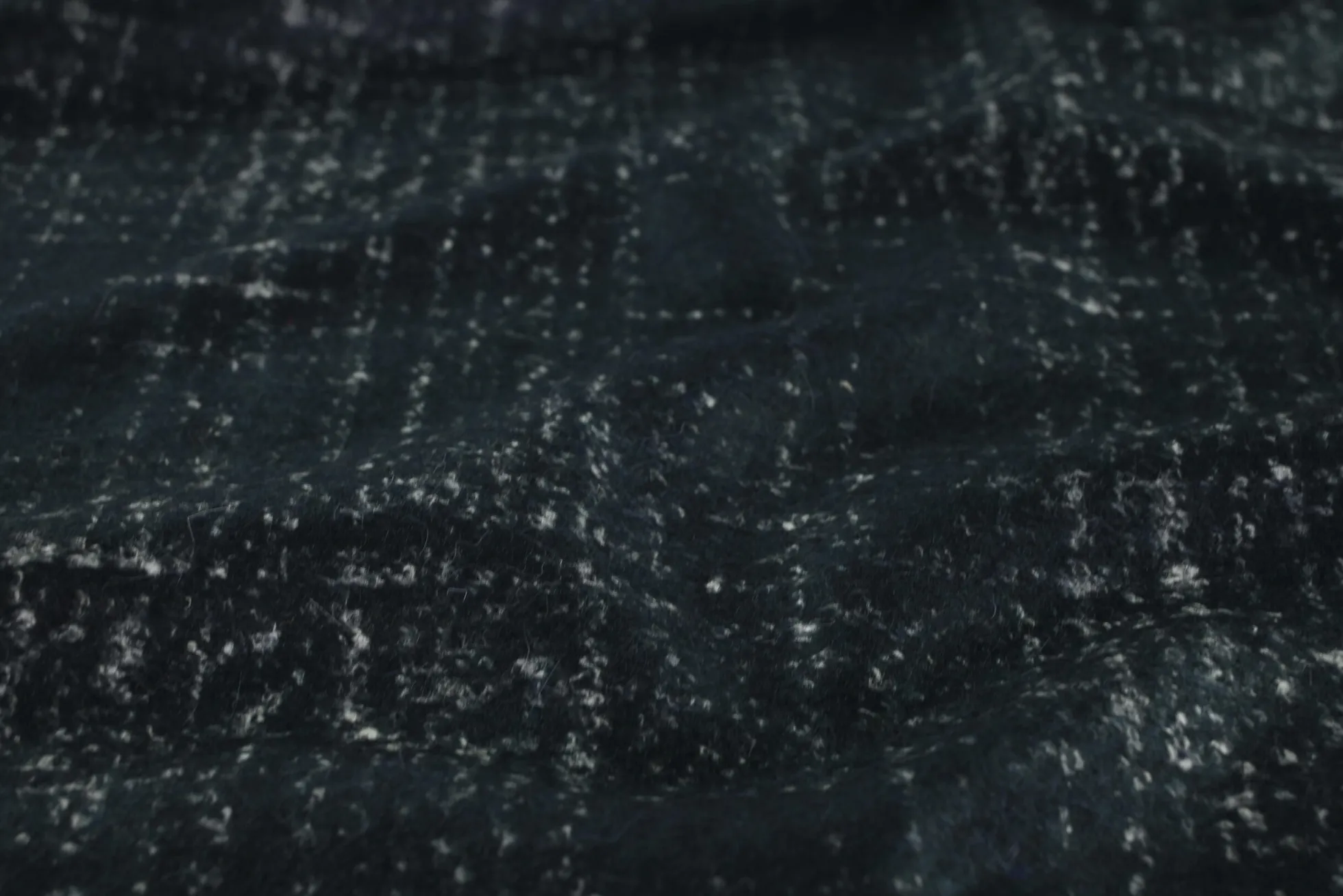 Wollen sweaterstof – Donker navy melange