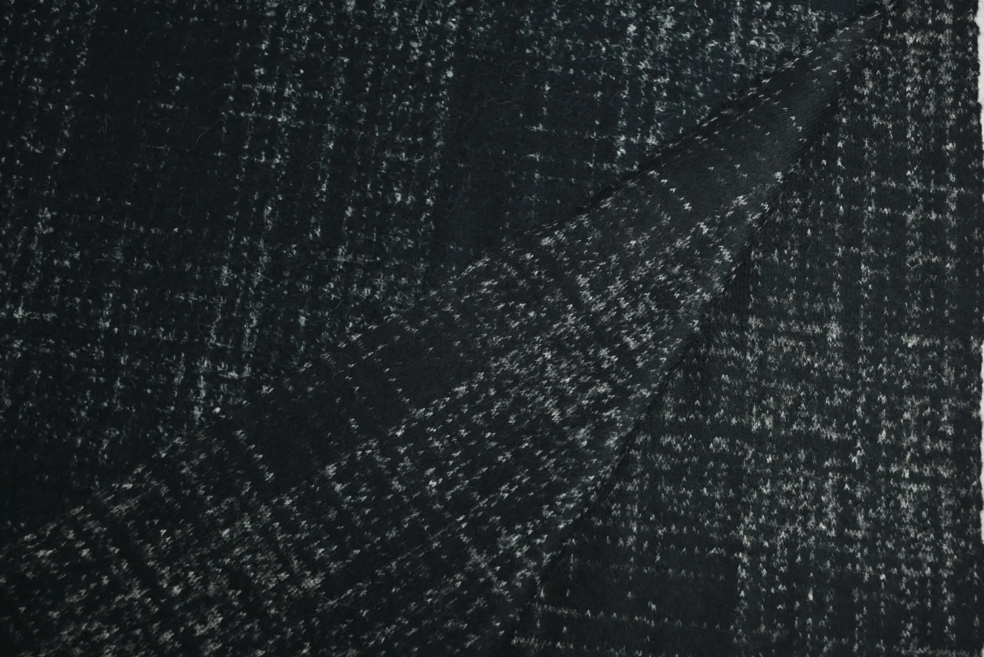 Wollen sweaterstof – Donker navy melange