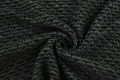Wooltouch knit jersey – Donkergrijs & zwart melange