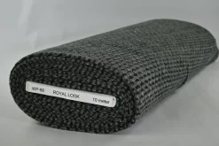 Wooltouch knit jersey – Donkergrijs & zwart melange